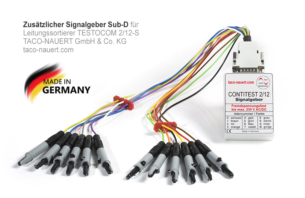 Signalgeber Sub-D für Leitungssortierer CONTITEST 2/12